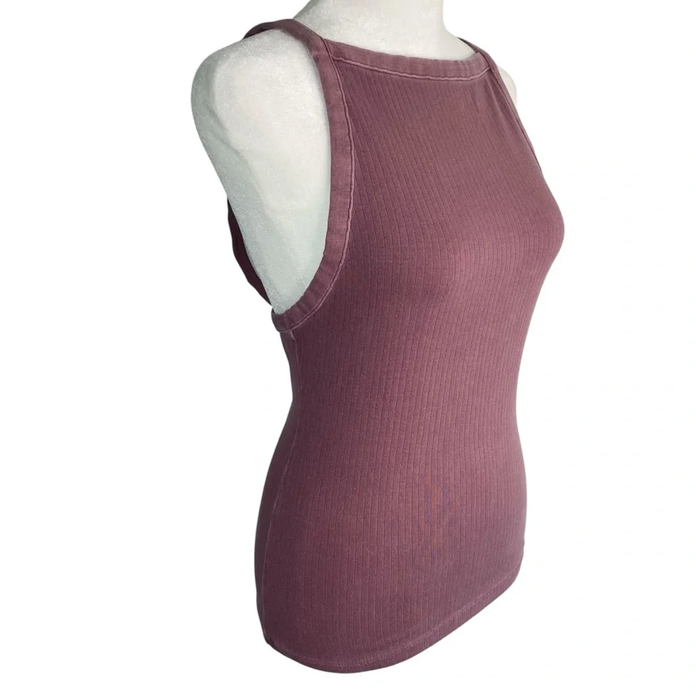 Free People Intimately High Neck Low Back Ribbed Tank Top - Picture 5 of 8